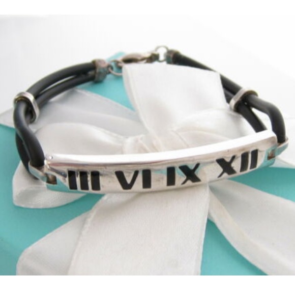 Tiffany & Co. Jewelry - Tiffany & Co. Atlas bracelet. Black and silver
